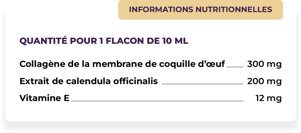 CURA COLLAGENE - INFORMATIONS NUTRITIONNELLES